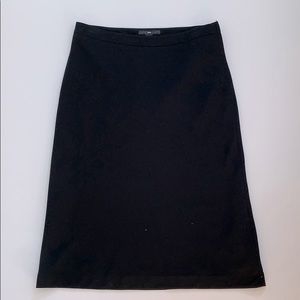 H&M lined black a-line skirt in size 10